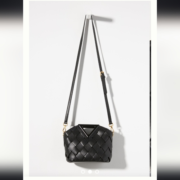 Melie Bianco Handbags - Melie Bianco Faux Leather Woven Satchel